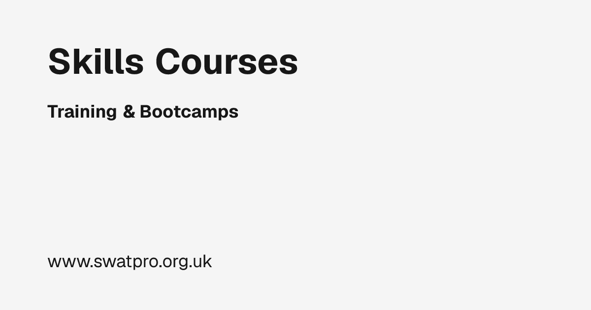 Skills Courses | Training & Bootcamps | Swatpro